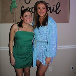 Blue Retrofete Dress Size M